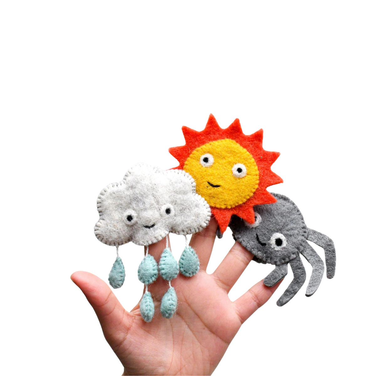 Itsy Bitsy Spider (Incy Wincy Spider) Finger Puppet Set