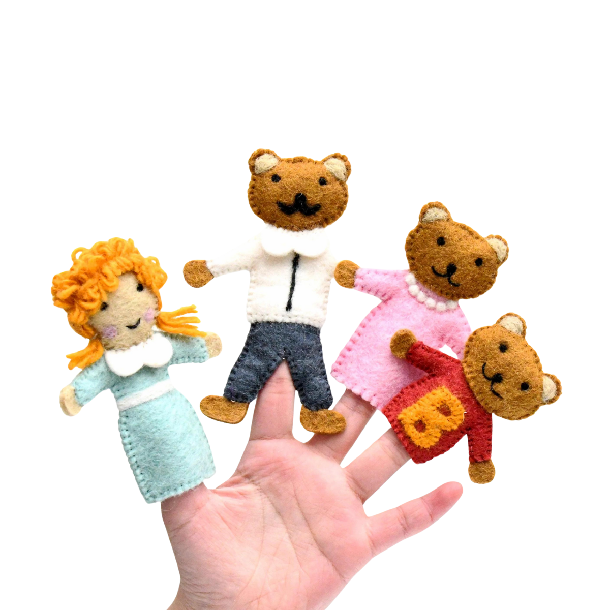 Goldilocks and the Three Bears Finger Puppet Set