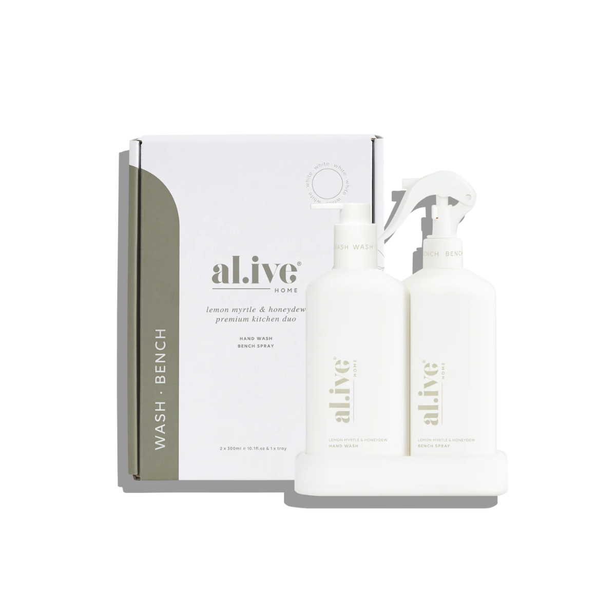 al.ive Kitchen Duo - Lemon Myrtle & Honeydew (Hand Wash, Bench Spray)