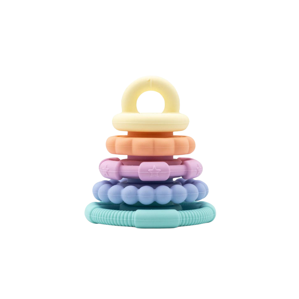 Jellystone Rainbow Stacker and Teether Toy - Pastel