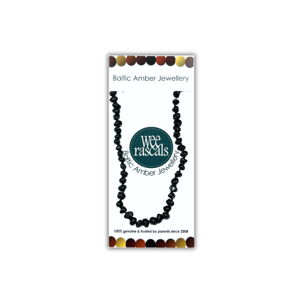 Amber Beads Infant Necklace 33cm - Cherry