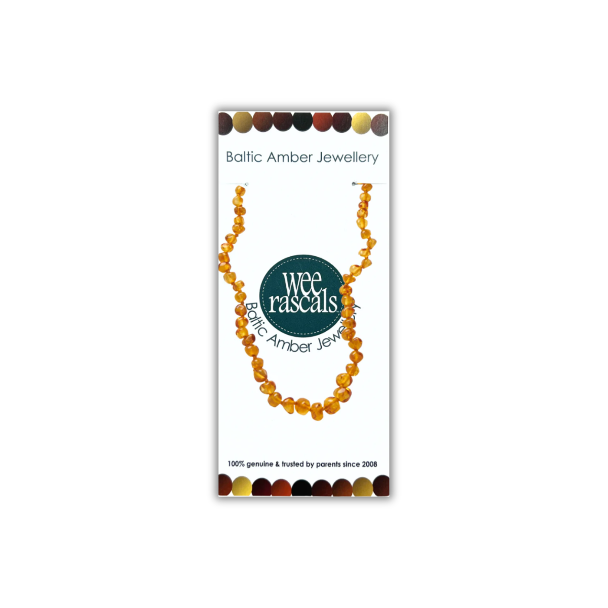 Amber Beads Infant Necklace 33cm - Honey