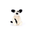 Jellycat Bashful Black and Cream Puppy Small