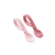 Sweetie Spoons Spoon + Fork Set - Pink