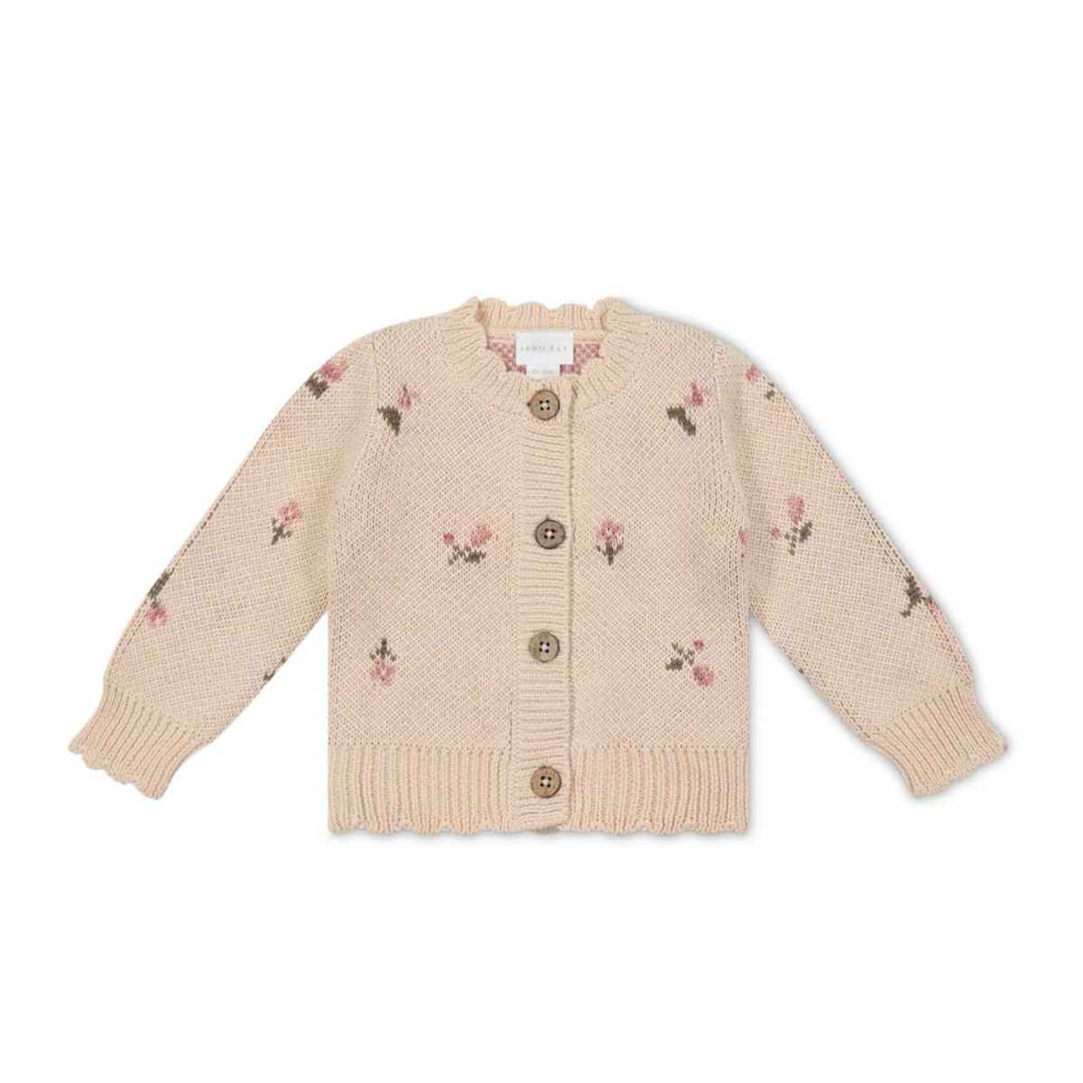 Delilah Cardigan - Delilah Jacquard Misty Rose