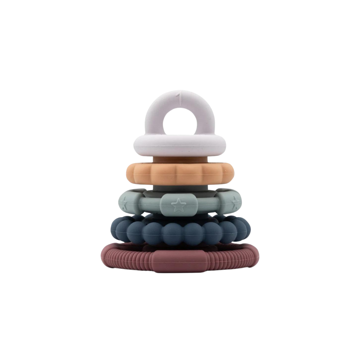 Jellystone Rainbow Stacker and Teether Toy - Earth