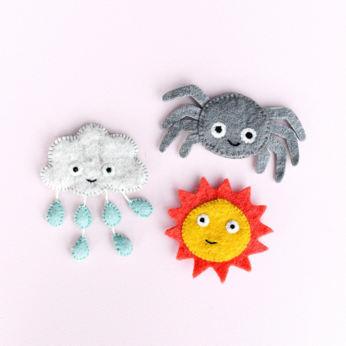 Itsy Bitsy Spider (Incy Wincy Spider) Finger Puppet Set