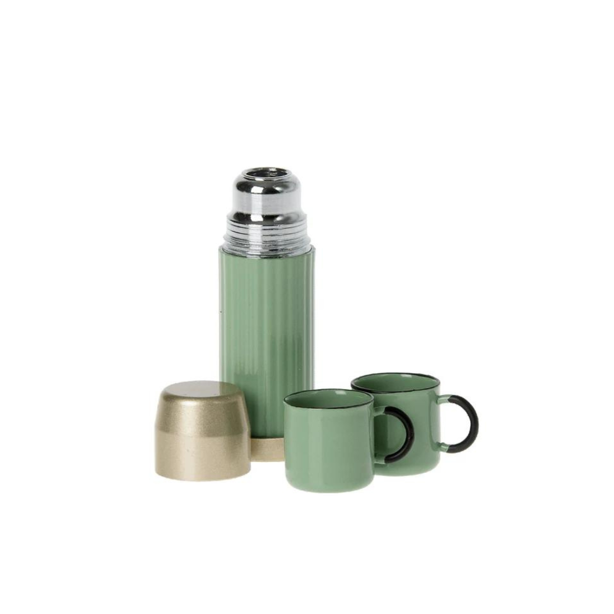 Maileg - Miniature Thermos And Cups mint