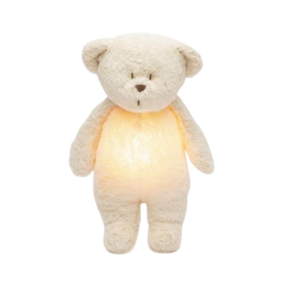 Moonie Organic Humming Bear with Lamp - Polar