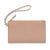 Medium Leather Clutch - Taupe