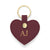 Heart Keyring - Burgandy